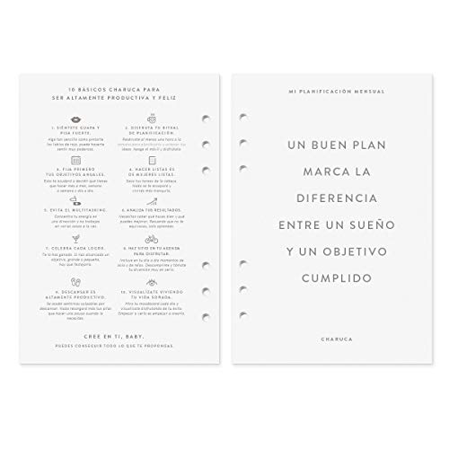 CHARUCA Recambio agenda 2022. Semanal. A5, varios