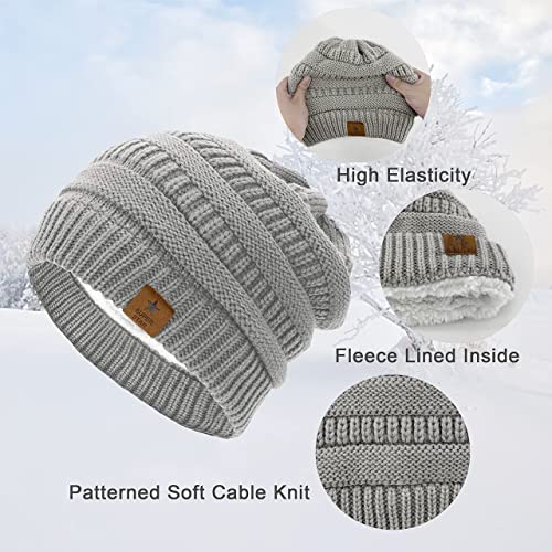 CheChury Gorro Hombre Gorros de Punto para Hombre Mujer Unisex Slouch Cráneo Sombreros Diseño Clásico Moderno y Suave Elástico Caliente Gorro Adecuado para Actividades al Aire Libre esquí Ciclismo