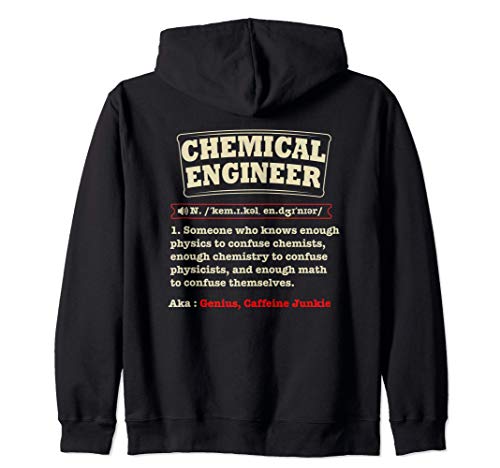 Chemical Engineer Definition Physics Chemistry joke gifts Sudadera con Capucha