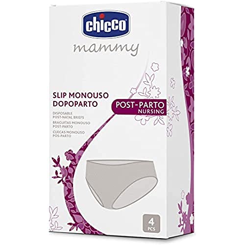 Chicco Mammy - Bragas monouso elasticas y transpirables cuatro unidades medianas, talla M