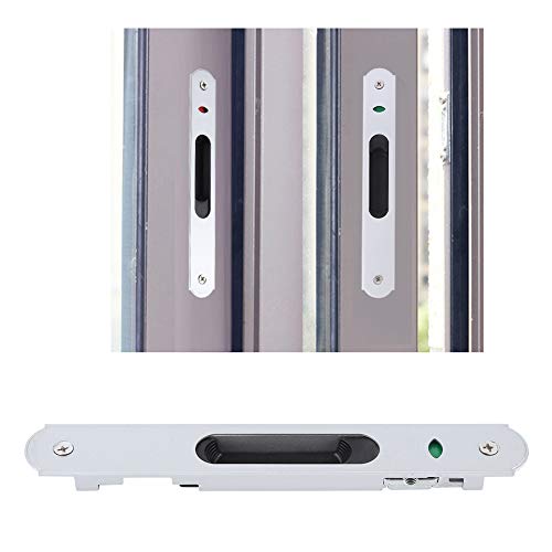 Cikonielf Cerradura De Puerta De Vidrio Deslizante Moderna Herrajes para Ventana con Cerradura Única para Seguridad En El Hogar