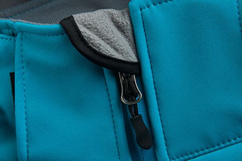 CIKRILAN Mujer Chaqueta Softshell Resistente al agua chaqueta al aire libre Ladies Deportes Camping Escalada de senderismo Coat (medium, Azul)