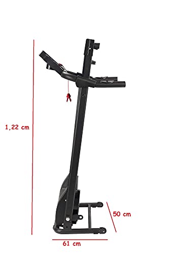 Cinta de Andar eléctrica 1000 W Plegable Sistema Anti caídas Tres Niveles de inclinación.