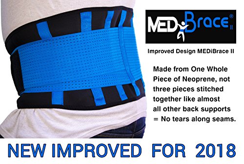 Cinturón Lumbar Médico Ortopédico para Prevenir Lesiones al hacer Deporte o Aliviar el Dolor y la Molestia de la Ciática, la Hernia de Disco, Mejora la Postura de la Espalda- Azul XL 94-110cm