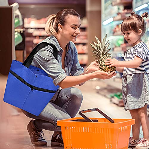 Cisolen Bolsa de Compras Plegable con Ruedas Bolsa Trolley de Compra Gran Capacidad