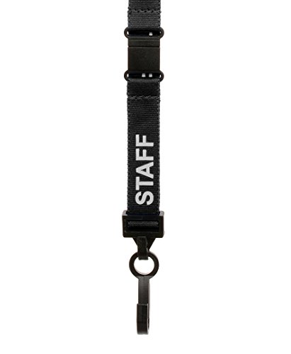 CKB Ltd® 50x Black Noir STAFF LANYARDS Breakaway Safety Lanyard Cordon Tour De Cou Pour Porte-Badges Avec Clip En Plastique