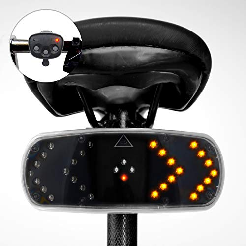 CKB LTD Sistema de señalización de bicicleta Control remoto inalámbrico Indicadores de bicicleta luz - Ciclismo Gadget Signal Pod