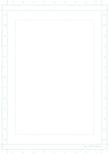 Clairefontaine 94037C Bloc Encollé Manga et Storyboard - 100 Feuilles Papier Esquisse Blanc A4 21x29,7 cm 55g - Papier imprimé avec une Graduation Simple