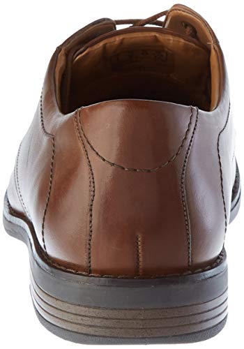 Clarks Becken Lace, Zapatos de Cordones Brogue Hombre, Marrón (Dark Brown Leather), 43 EU