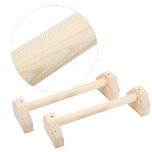 Cliff.l Barra de soporte de madera para flexiones en forma de H, paralelo de madera, Calistenics, Single Double Bars Calistenics Manos Calistenics Manos Personalizados Madera Push Double Rod