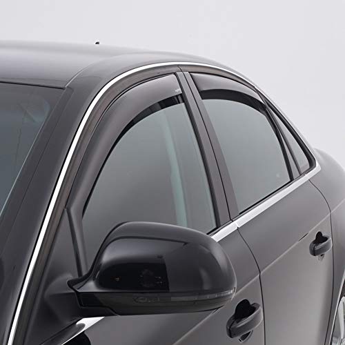 ClimAir 3945 Dark Deflectores de aire Negro compatible con Renault Talisman Sedan & Grandtour 2016