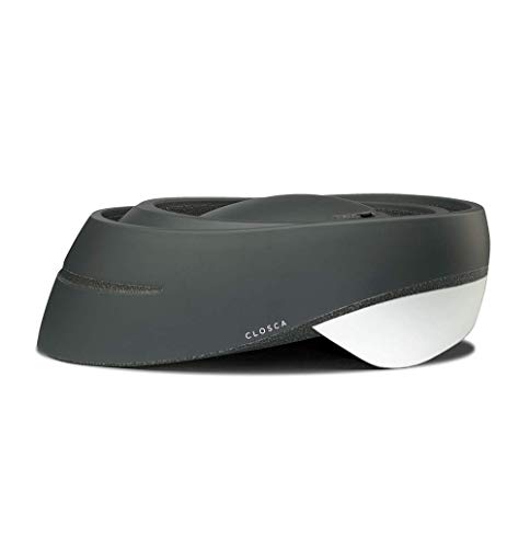 Closca Casco de Bicicleta para Adulto, Plegable Helmet Loop. Casco de Bici y Patinete Eléctrico/Scooter para Mujer y Hombre Unisex. Negro/Blanco, Talla L