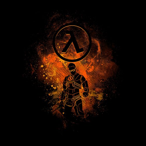 Cloud City 7 Half Life Gordon Freeman Silhouette Men's T-Shirt