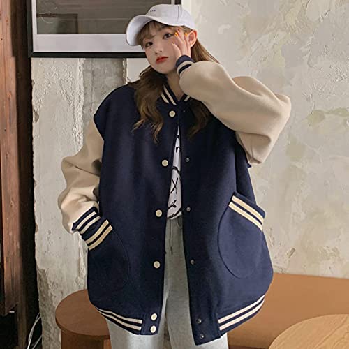 Cloudy Primavera otoño Chicas cortadoras de béisbol Uniforme de béisbol Chaqueta bombardear Mujer Ropa Hembra señoras Harajuku Streetwear Suelto gótico