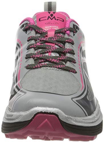CMP – F.lli Campagnolo Nashira Maxi Wmn Shoe, Zapatillas de Trail Running Mujer, Gris Cemento Antracite 74ue, 38 EU