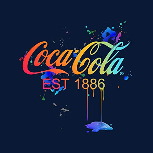 Coca Cola Colour Paint Spatter Women's Hooded Sweatshirt