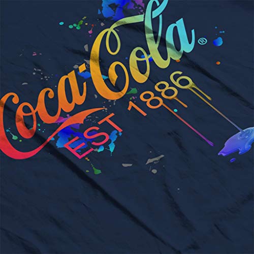 Coca Cola Colour Paint Spatter Women's Hooded Sweatshirt