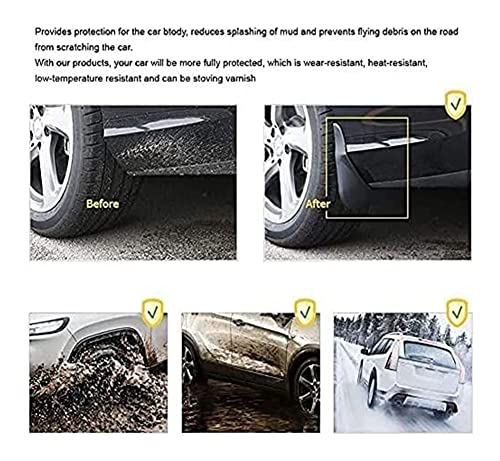 Coche Faldillas Coche 4 Piezas Delanteras Traseras Guardabarros para Audi A1 2010 2011 2012 2013 2014 2015 Mudguards