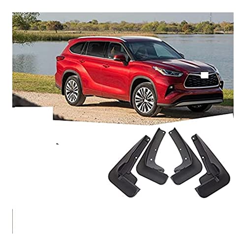 Coche Faldillas para Toyota para Highlander 2021 2022 Accesorios De Coche Aletas De Barro Traseras Delanteras Mudguards