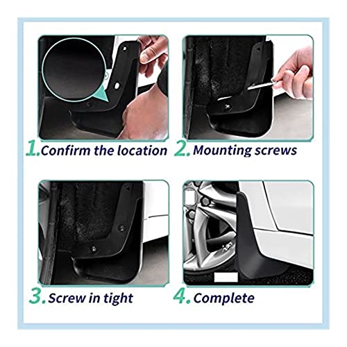 Coche Faldillas para Toyota para Highlander 2021 2022 Accesorios De Coche Aletas De Barro Traseras Delanteras Mudguards