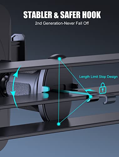 Cocoda Soporte Móvil Coche, [Estable contra Caídas] Universal Sujeta Movil Coche para Rejilla del Aire Ventilación, 360° Rotación Porta Teléfono Coche con iPhone 13 Pro Max/13/12/11, Samsung y Más