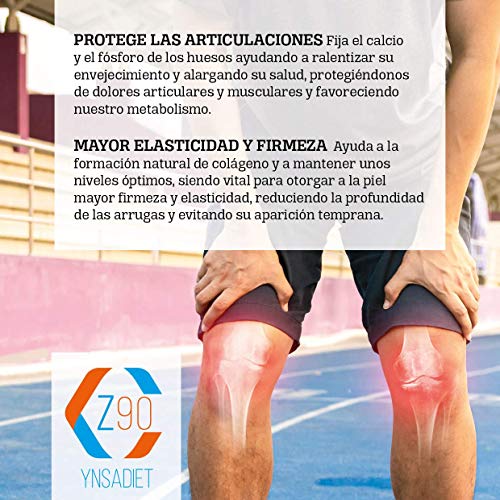 Colágeno con Magnesio 300 Comprimidos| Colágeno Hidrolizado con Calcio + Vitamina C + Vitamina D| Energía y Articulaciones Fuertes| Z90