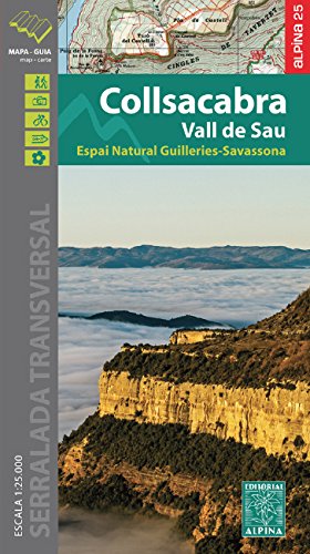 Collsacabra, Vall de Sau, mapa excursionista. Escala 1:25.000. Editorial Alpina. (Mapa Y Guia Excursionista)