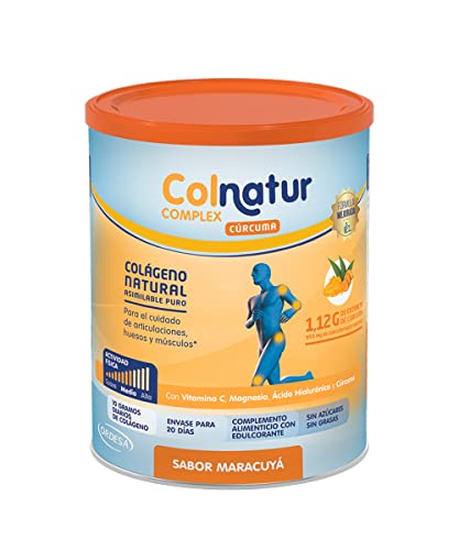 Colnatur Complex Maracuyá - Colágeno con Magnesio, Cúrcuma y Vitamina C para Músculos y Articulaciones, 250g