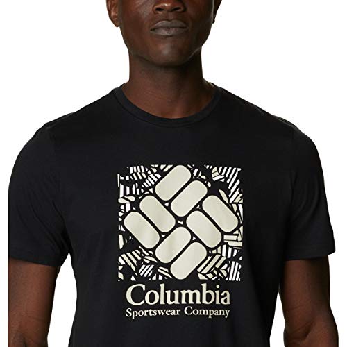 Columbia Camiseta para Hombre Rapid Ridge Black Frondtastic L