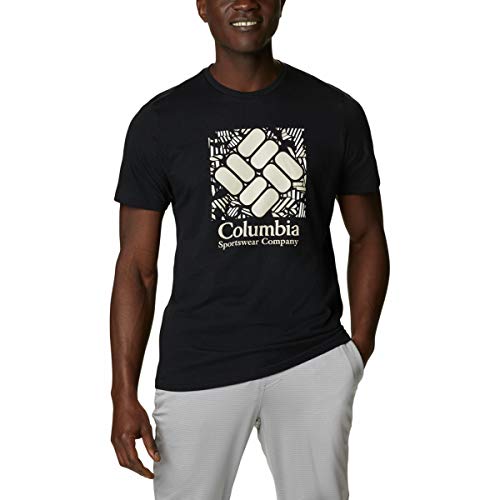 Columbia Camiseta para Hombre Rapid Ridge Black Frondtastic L