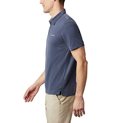 Columbia Nelson Point Polo EO0035 Manga Corta, Hombre, Azul (Collegiate Navy), S