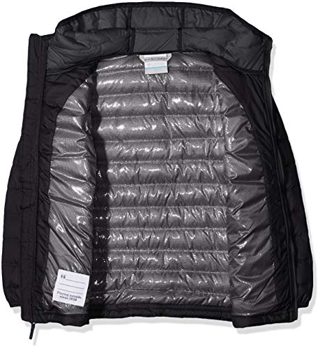 Columbia Powder Lite Chaqueta con Capucha, Niños, Negro (Black), XXS