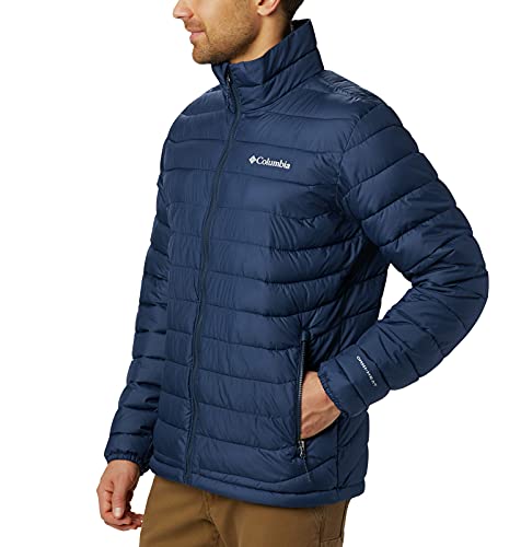 Columbia Powder Lite , Chaqueta Hombre, Azul (Collegiate Navy), L