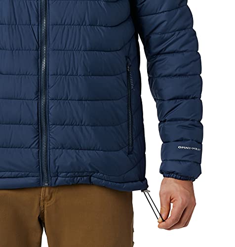 Columbia Powder Lite , Chaqueta Hombre, Azul (Collegiate Navy), L