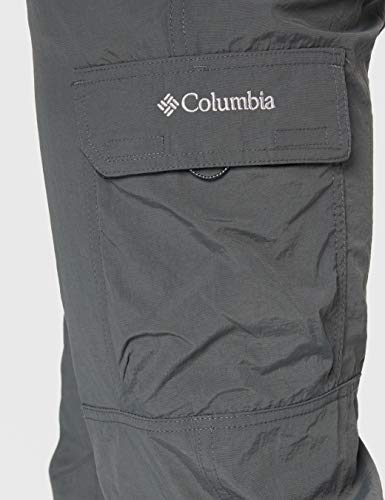 Columbia Silver Ridge II Cargo , Pantalones de senderismo cargo Hombre, Gris (Grill), 34W/32L