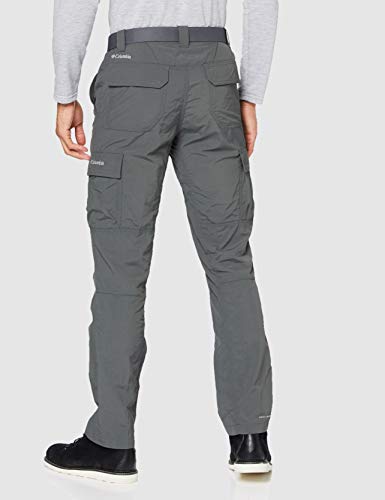 Columbia Silver Ridge II Cargo , Pantalones de senderismo cargo Hombre, Gris (Grill), 34W/32L