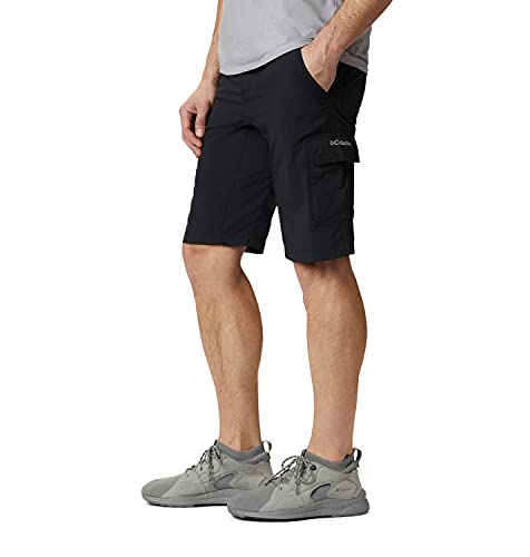 Columbia Silver Ridge II, Pantalones cortos cargo, Hombre, Negro (Black), Talla W32/L10