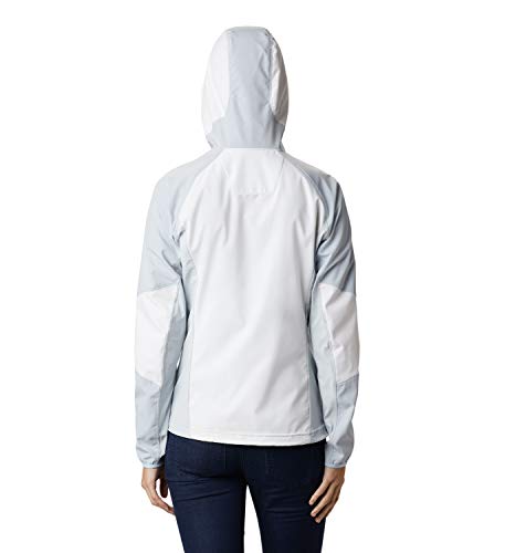 Columbia Sweet As Softshell Sudadera con Capucha, Mujer, Blanco/Gris (White, Cirrus Grey), L