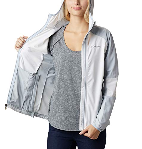 Columbia Sweet As Softshell Sudadera con Capucha, Mujer, Blanco/Gris (White, Cirrus Grey), L