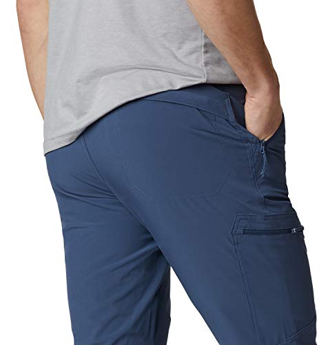 Columbia Triple Canyon, Pantalones de senderismo, Hombre, Azul (Dark Mountain), Talla W38/L32