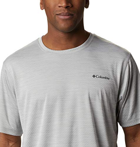 Columbia Zero Rules, Camiseta de manga corta, Hombre, Gris (Columbia Grey Heather), Talla M