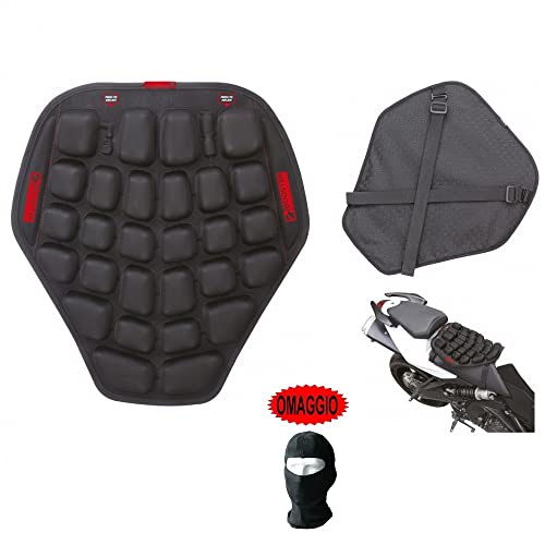 Compatible con RIEJU Tango 125 COJÍN ERGONÓMICO para Cubierta DE Asiento Universal DE Motocicleta Scooter para PRESIONAR para INFLAR Y DESINFLAR