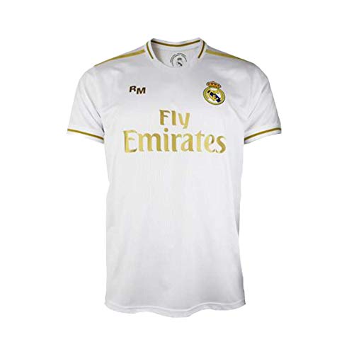 Conjunto Camiseta y pantalón 1ª equipación del Real Madrid 2019-20 - Replica Oficial con Licencia - Dorsal 7 Hazard - Niño Talla 10