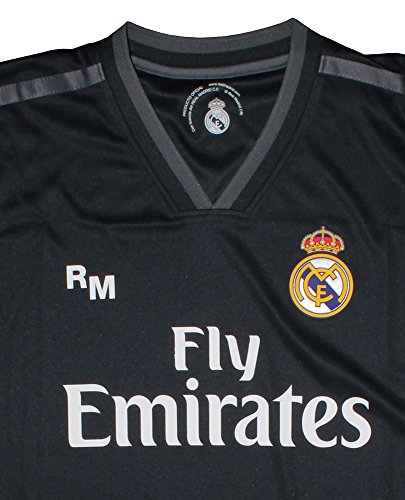 Conjunto Complet Infantil Real Madrid Réplica Oficial Licenciado de la Segunda Equipación Temporada 2018-19 Sin Dorsal (14 años)