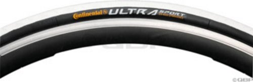 Continental Ultra Sport - Cubierta de Rueda de Carretera Negro White-Black Skin Talla:700 x 23C