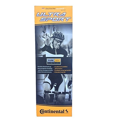 Continental Ultra Sport II  Cubierta, Unisex, Negro/Azul, 700 x 23C (23-622)