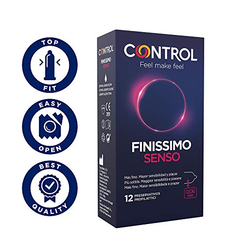 Control Super Feeling - Caja de preservativos finos surtidos, 30 preservativos