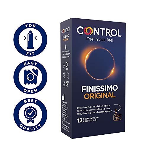 Control Super Feeling - Caja de preservativos finos surtidos, 30 preservativos