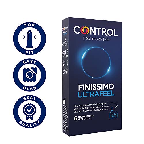 Control Super Feeling - Caja de preservativos finos surtidos, 30 preservativos