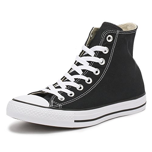 Converse All Star Hi Canvas Zapatillas Negras-UK 10.5